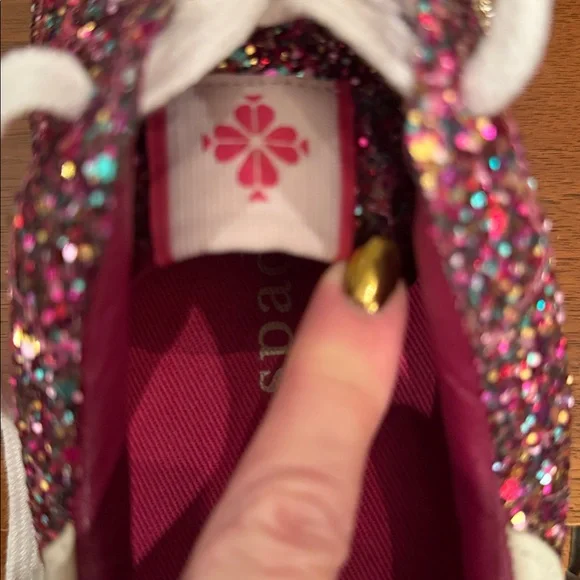 🌟🌟HOST PICK🌟🌟NWOT Gorgeous “Kate Spade sparkling Tennis Shoes - Picture 9 of 12